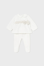 Mayoral Neutrals Leg Warmer Set with Accent Waist