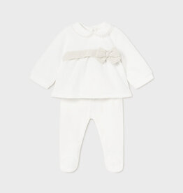 Mayoral Neutrals Leg Warmer Set with Accent Waist