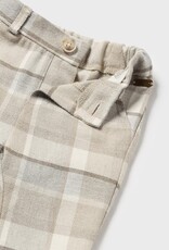 Mayoral Walnut Long Plaid Trousers