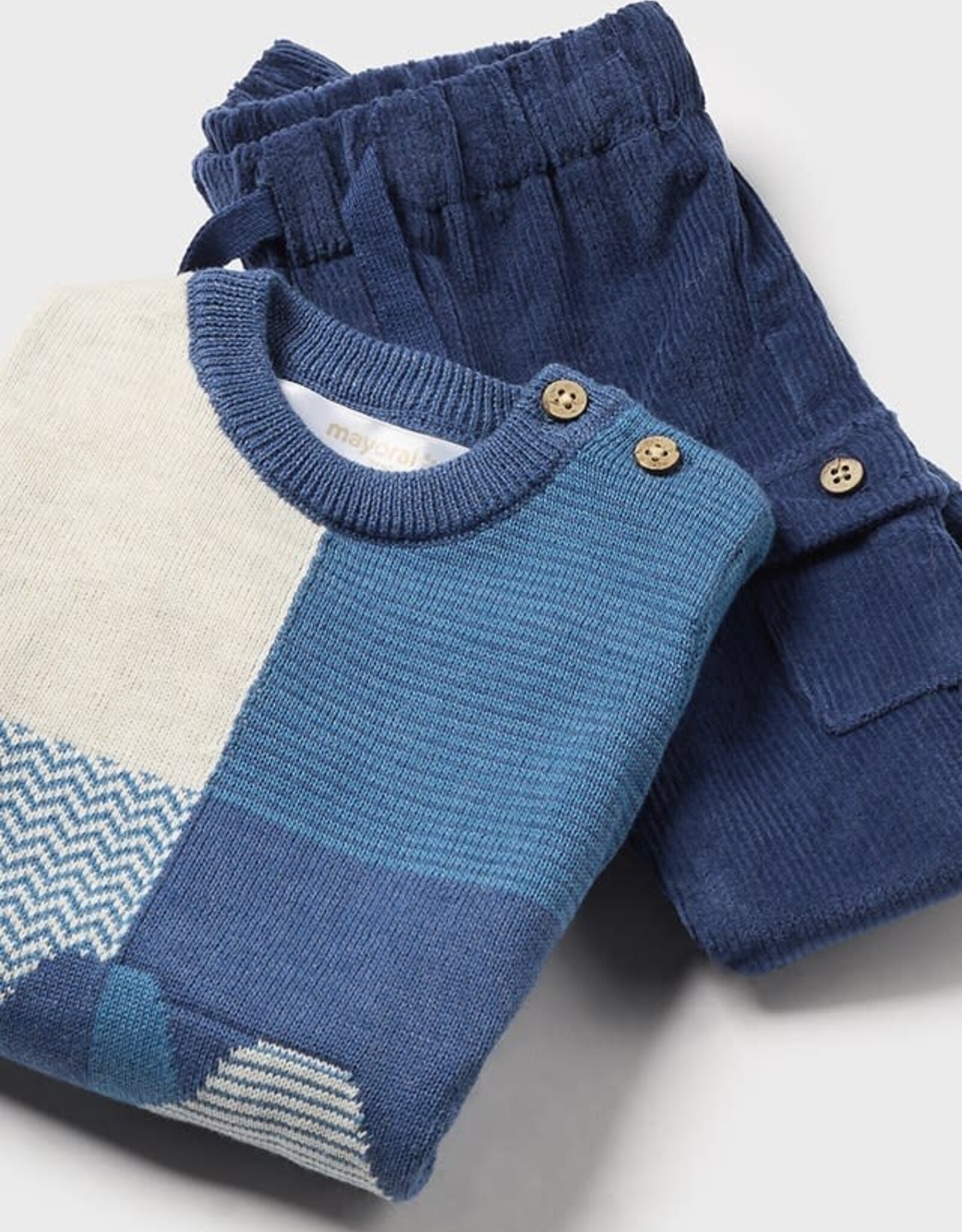 Mayoral Blueberry Sweater and Trouser Set