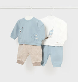 Mayoral Polar Blue Knit Set (4 Pcs)