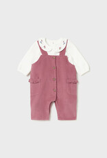 Mayoral Pink Overall and T-shirt Set