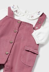 Mayoral Pink Overall and T-shirt Set