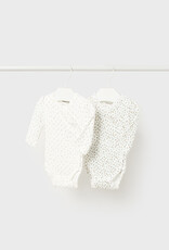 Mayoral Natural Floral Bodysuit Set (2 pcs)