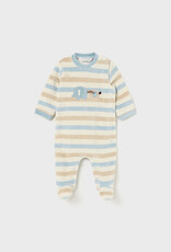 Mayoral Elephant Velour Onesie 2 Pc Set