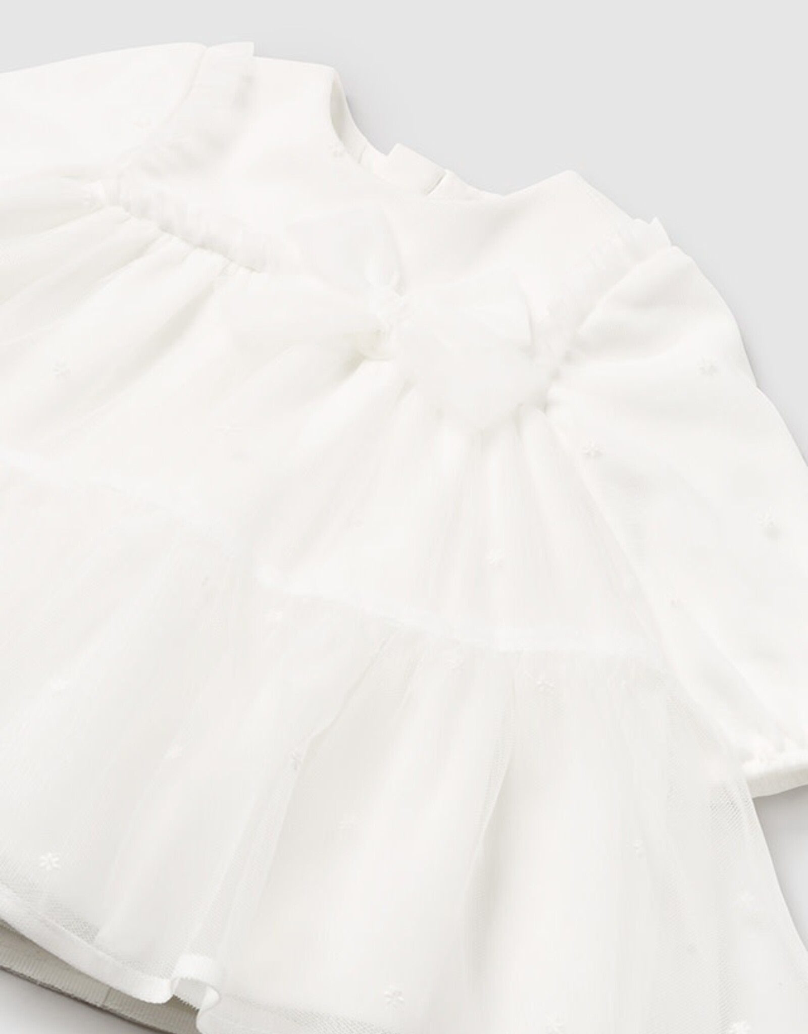Mayoral Natural Tulle Baby Dress