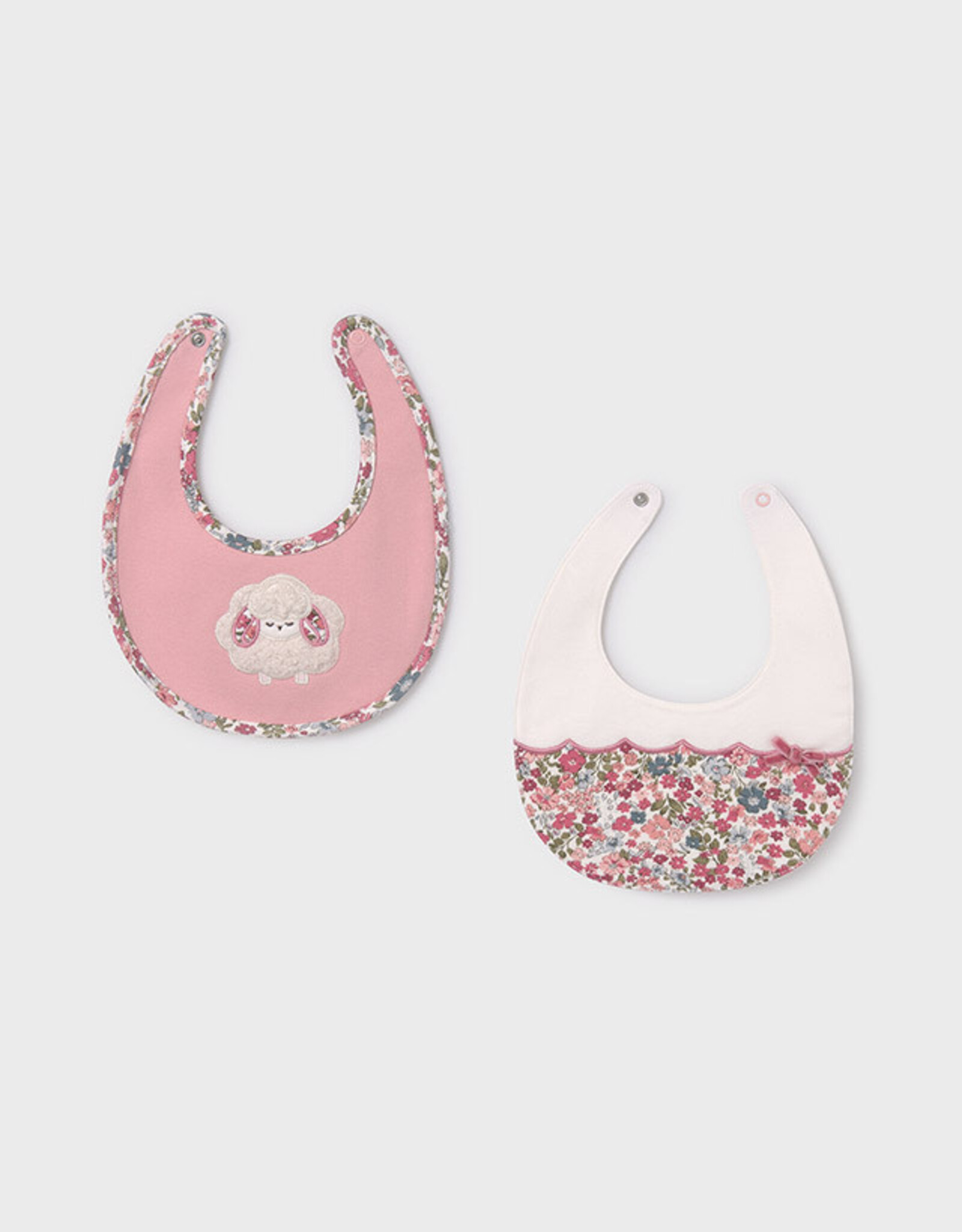 Mayoral Baby Rose Sheep 2 Bib Set