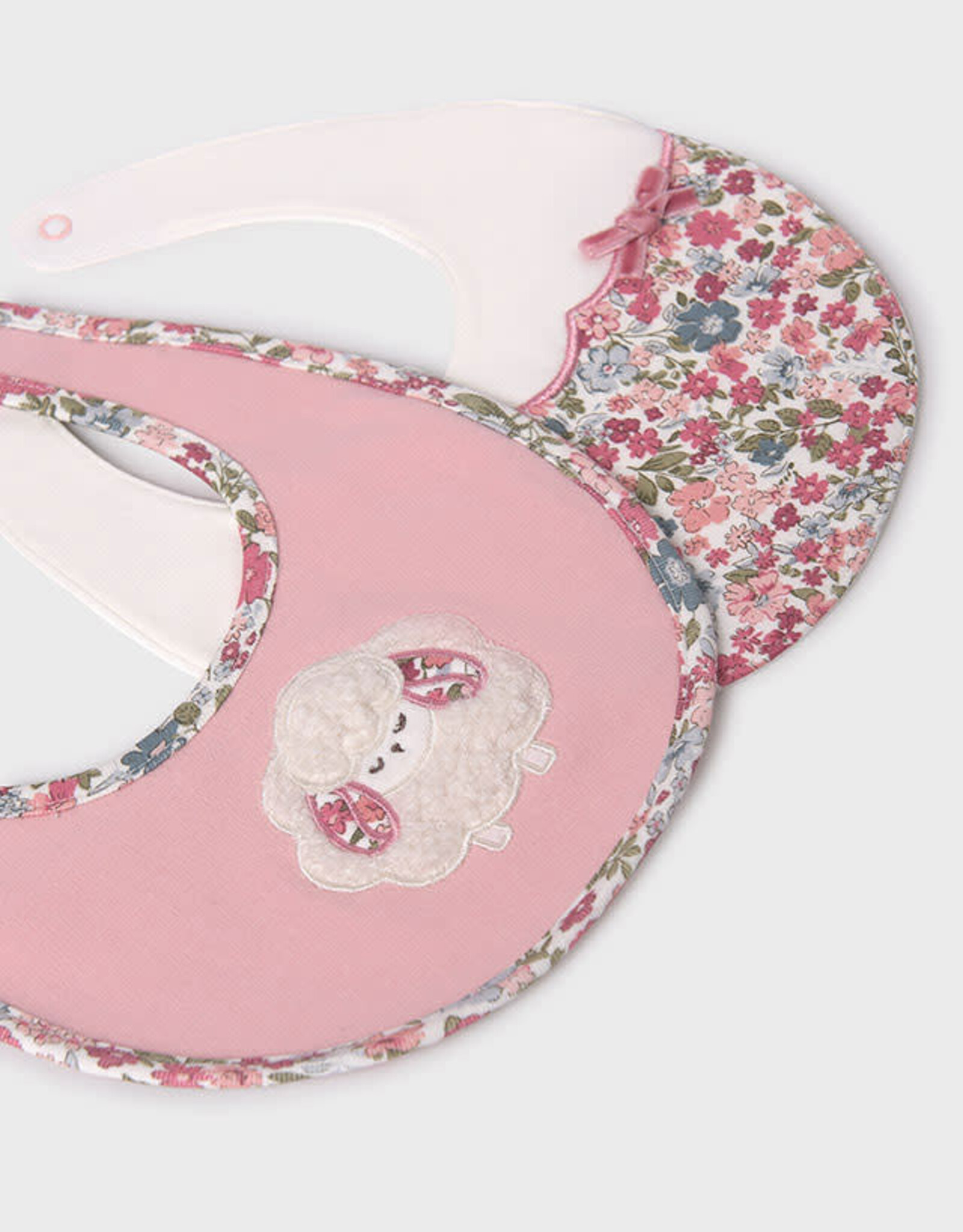 Mayoral Baby Rose Sheep 2 Bib Set
