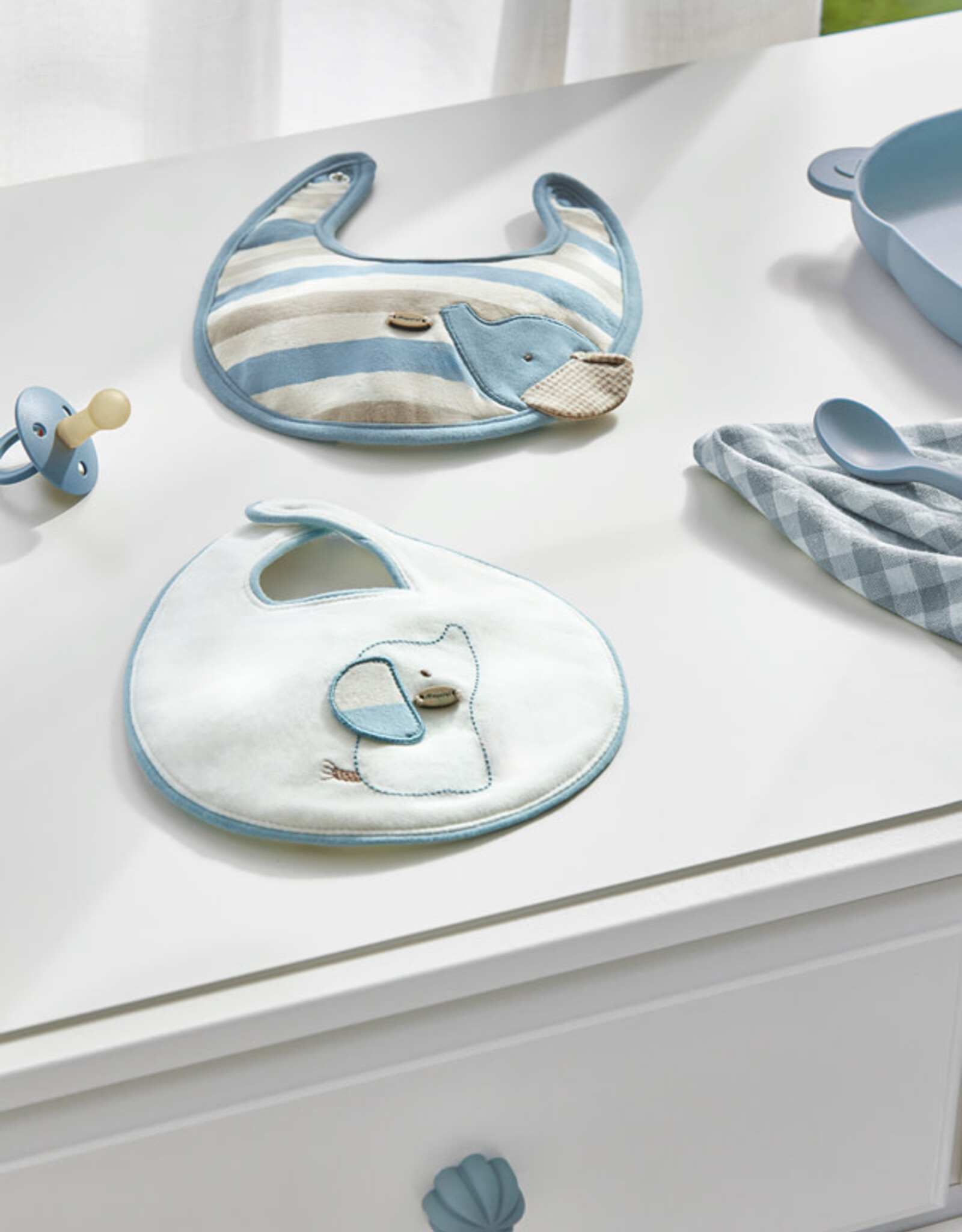 Mayoral Polar Blue Elephant 2 Bib Set