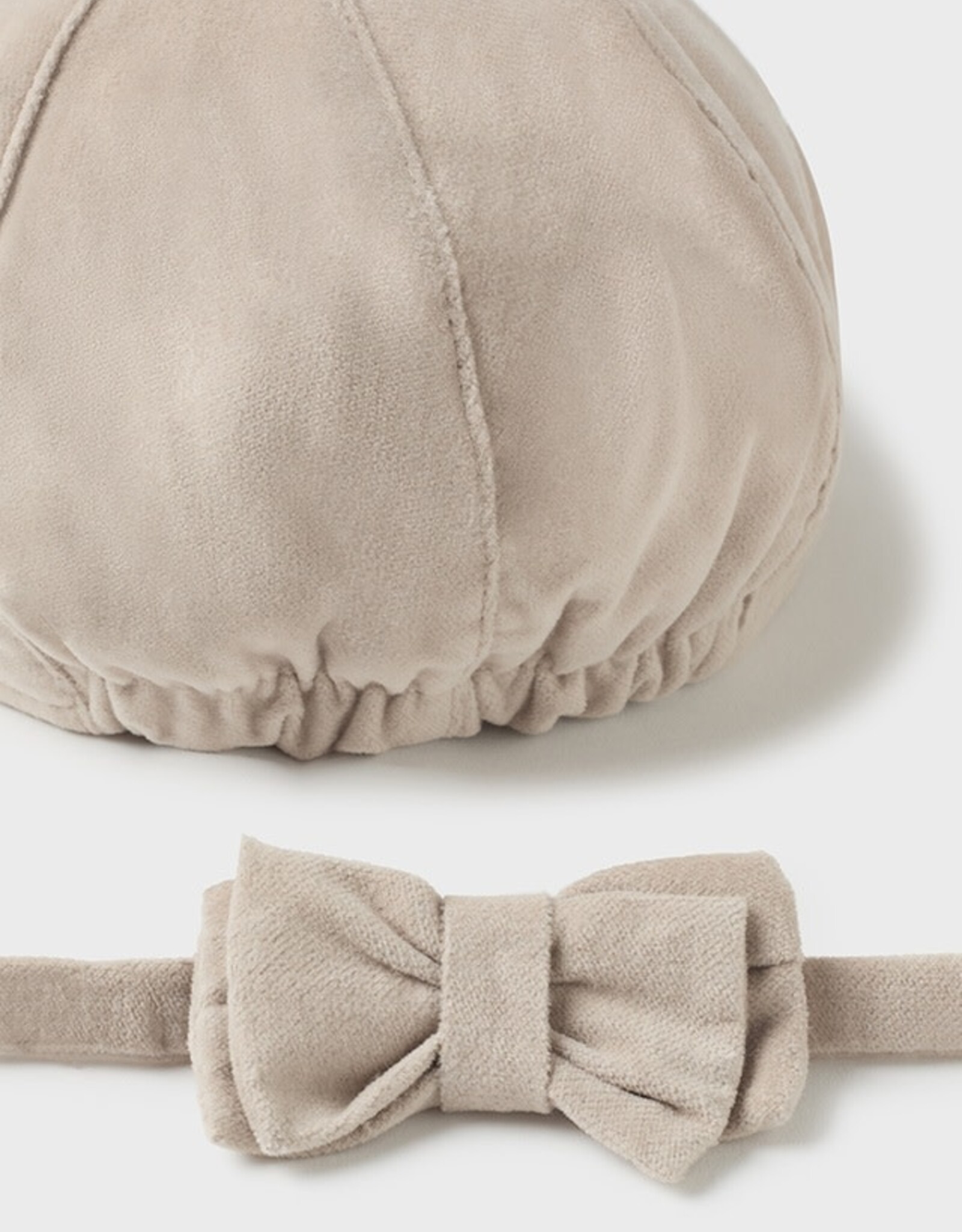 Mayoral Toasted Beret Suspenders Set