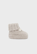 Mayoral Walnut Knit Baby Booties