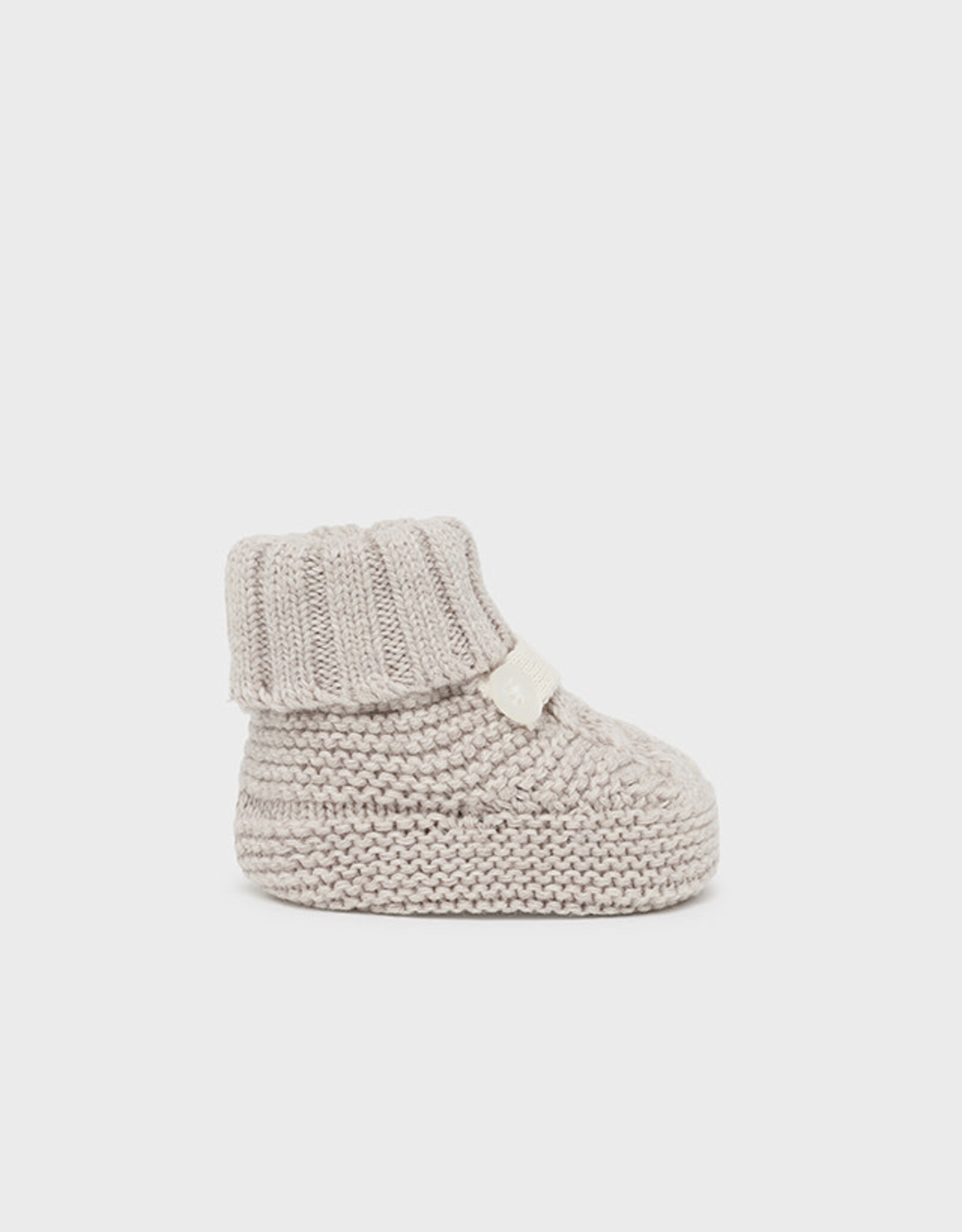 Mayoral Walnut Knit Baby Booties