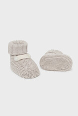 Mayoral Walnut Knit Baby Booties