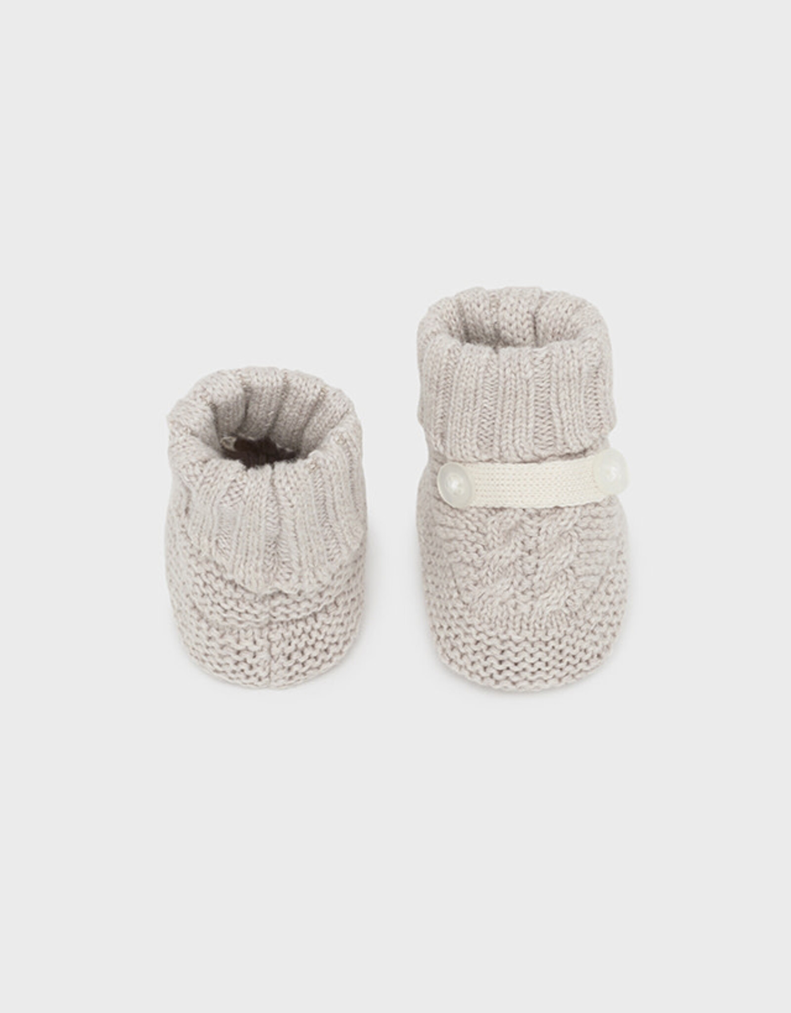 Mayoral Walnut Knit Baby Booties