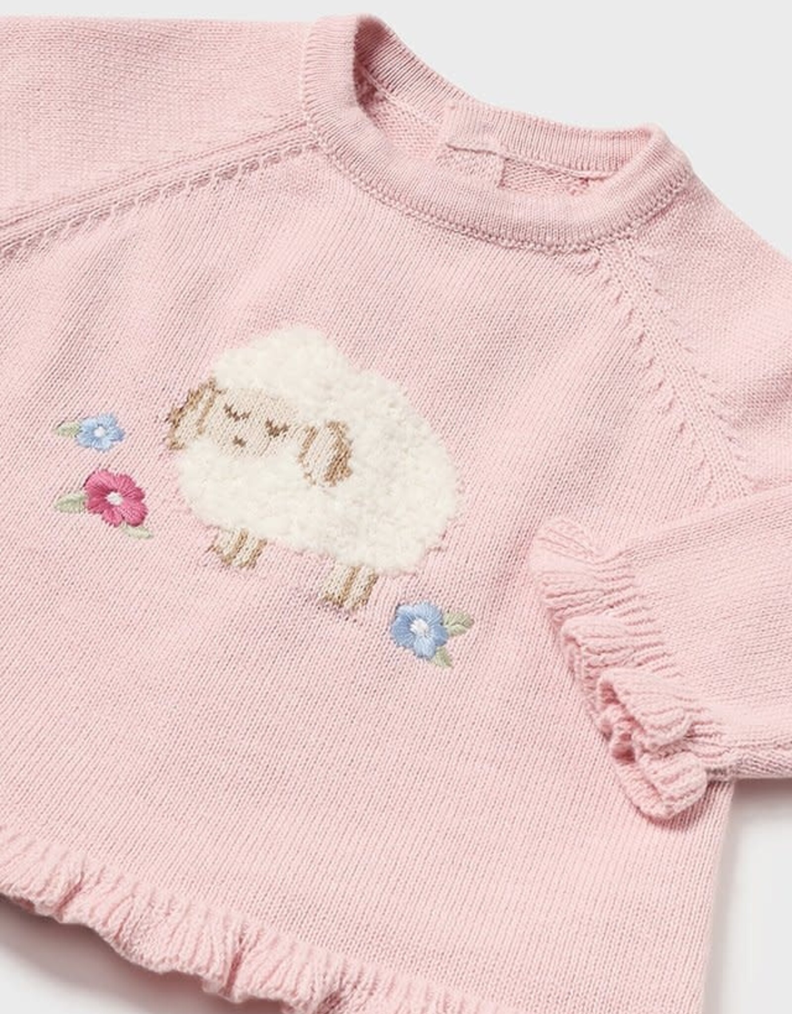 Mayoral Sheep Knit Sweater Set