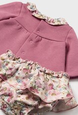 Mayoral Pink Plush Short Set with Collar