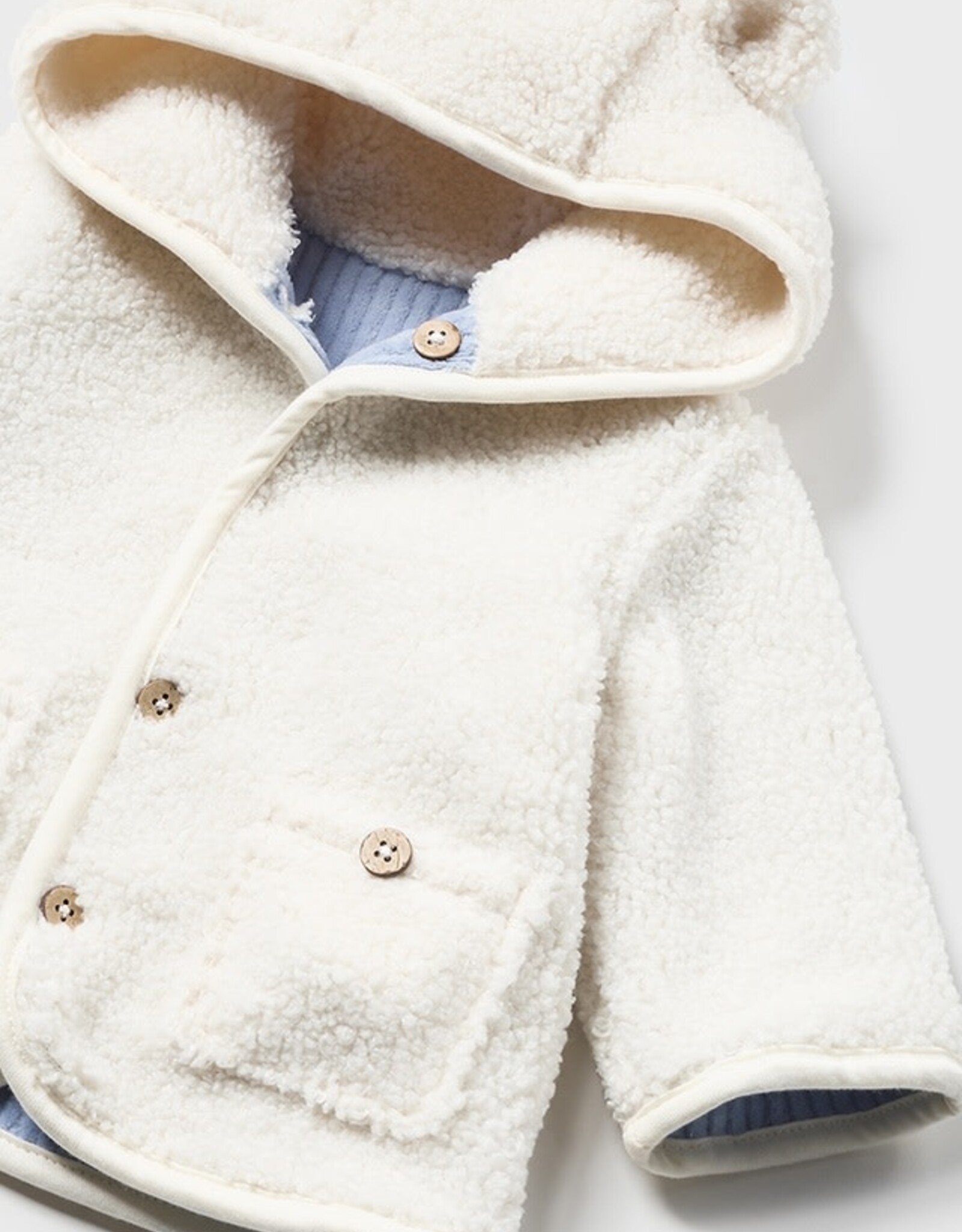 Mayoral Sky Reversible Shearling Coat - Baby