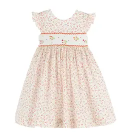 Casero Orange Cherry Dress