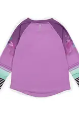 Noruk Bloom Long Sleeve Lilac Athletic T-Shirt