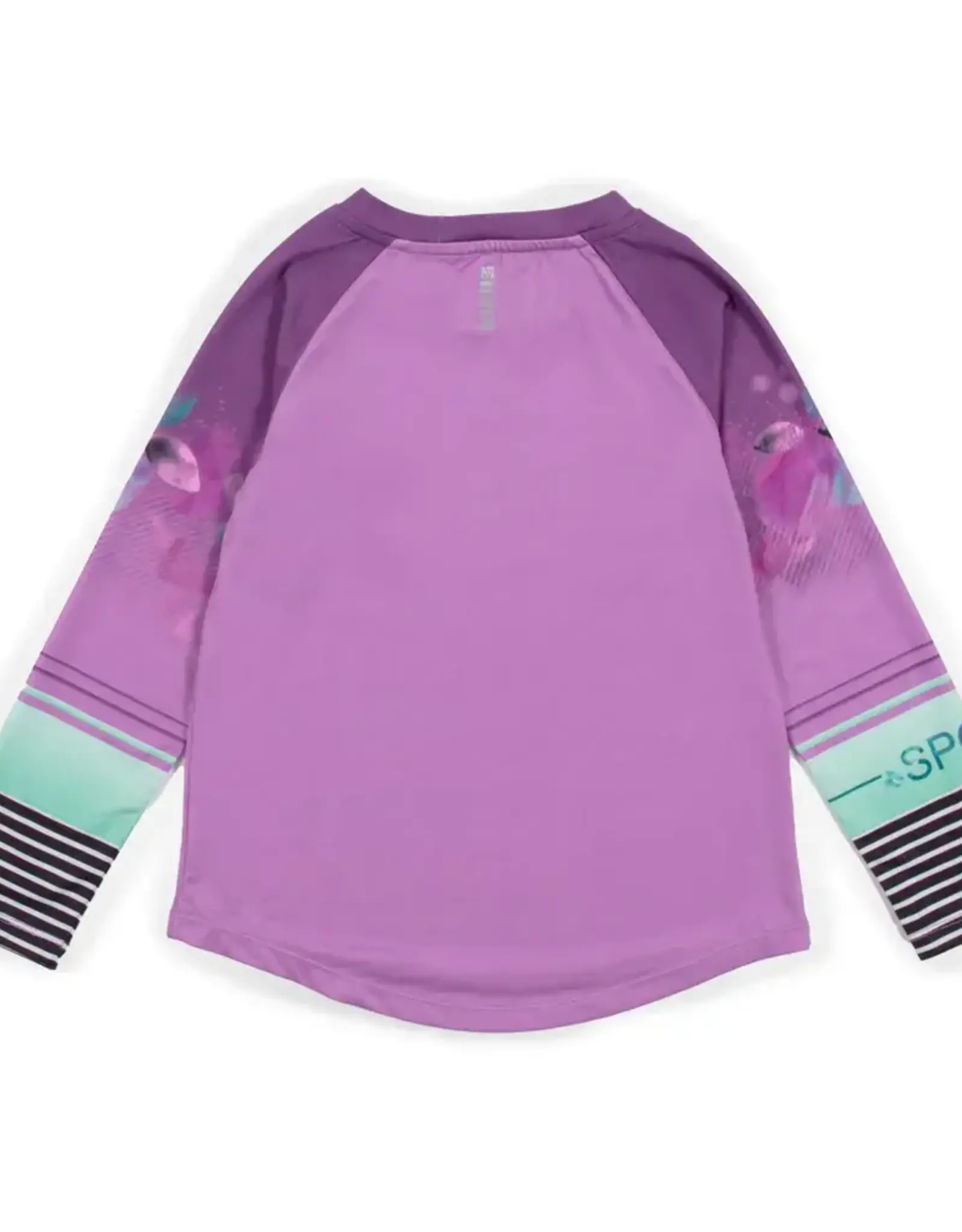 Noruk Bloom Long Sleeve Lilac Athletic T-Shirt