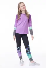 Noruk Bloom Long Sleeve Lilac Athletic T-Shirt