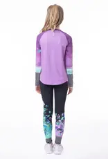 Noruk Bloom Long Sleeve Lilac Athletic T-Shirt