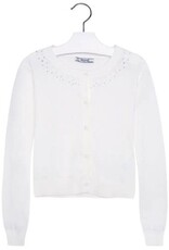 Mayoral Eyelet Off White Cardigan