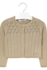 Mayoral Diamond Gold Weave Cardigan