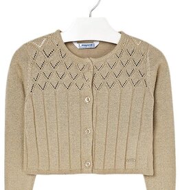 Mayoral Diamond Gold Weave Cardigan