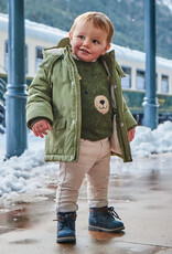 Mayoral Basic slim fit cord trousers in Gypsum