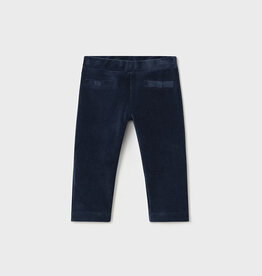 Mayoral Basic cord knit trousers in Night Blue