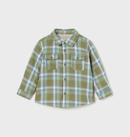 Mayoral Warm Forest Flannel Button Shirt
