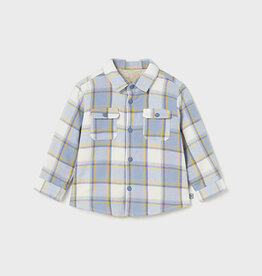 Mayoral Warm Glacial Flannel Button Shirt