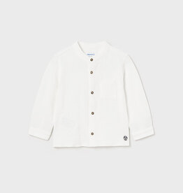 Mayoral Cream Button Long Sleeve Toddler Boys