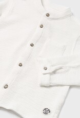 Mayoral Cream Button Long Sleeve Toddler Boys