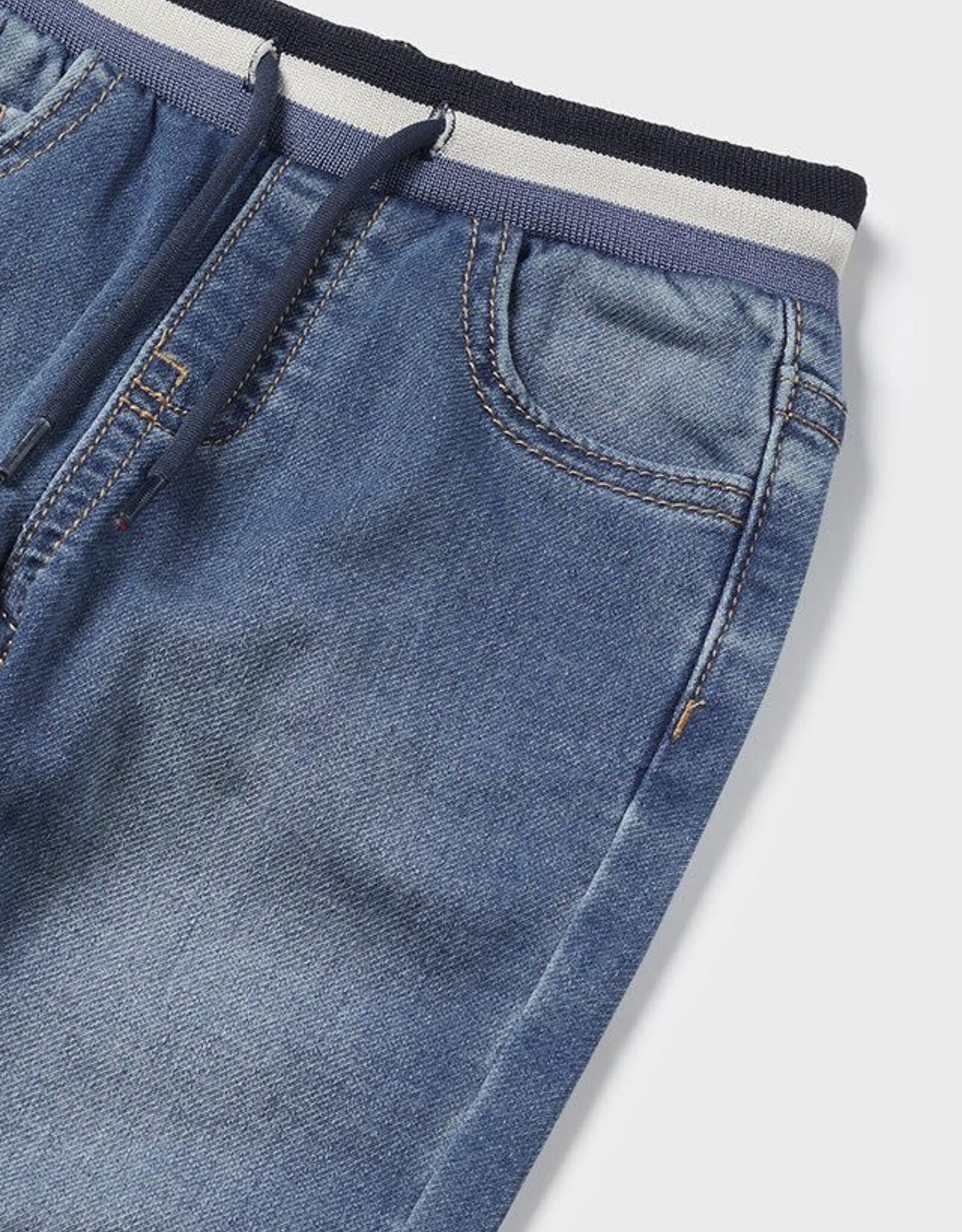 Mayoral Medium Wash Toddler Boy Denim Joggers