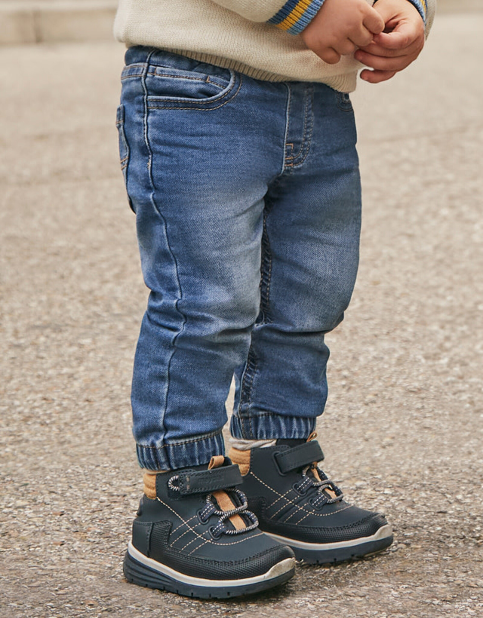 Mayoral Medium Wash Toddler Boy Denim Joggers