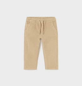 Mayoral Micro-cord Lined Trousers in Almond