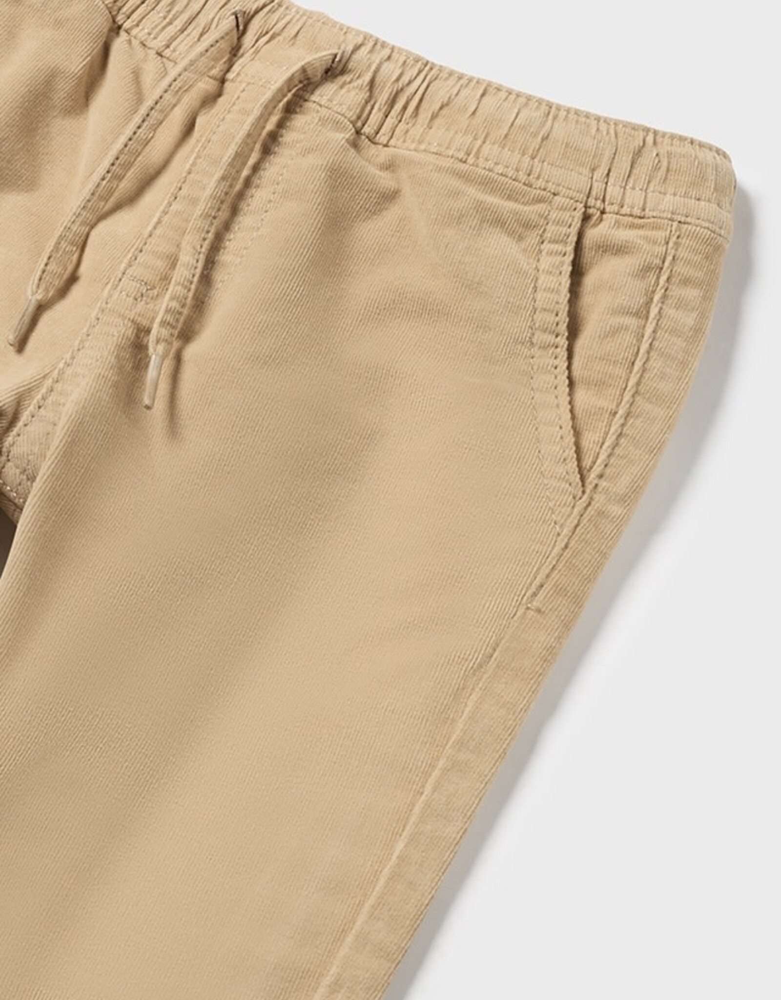 Mayoral Micro-cord Lined Trousers in Almond