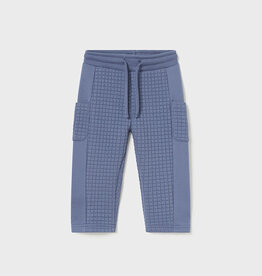 Mayoral Steel Blue Knit Pants