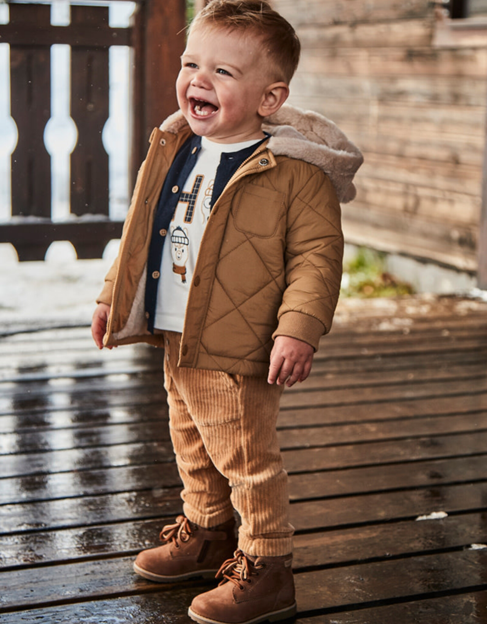 Mayoral Toffee Knit Pants