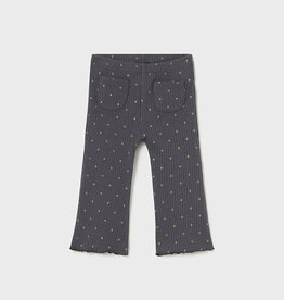 Mayoral Charcoal Polka Dot Flare Legging
