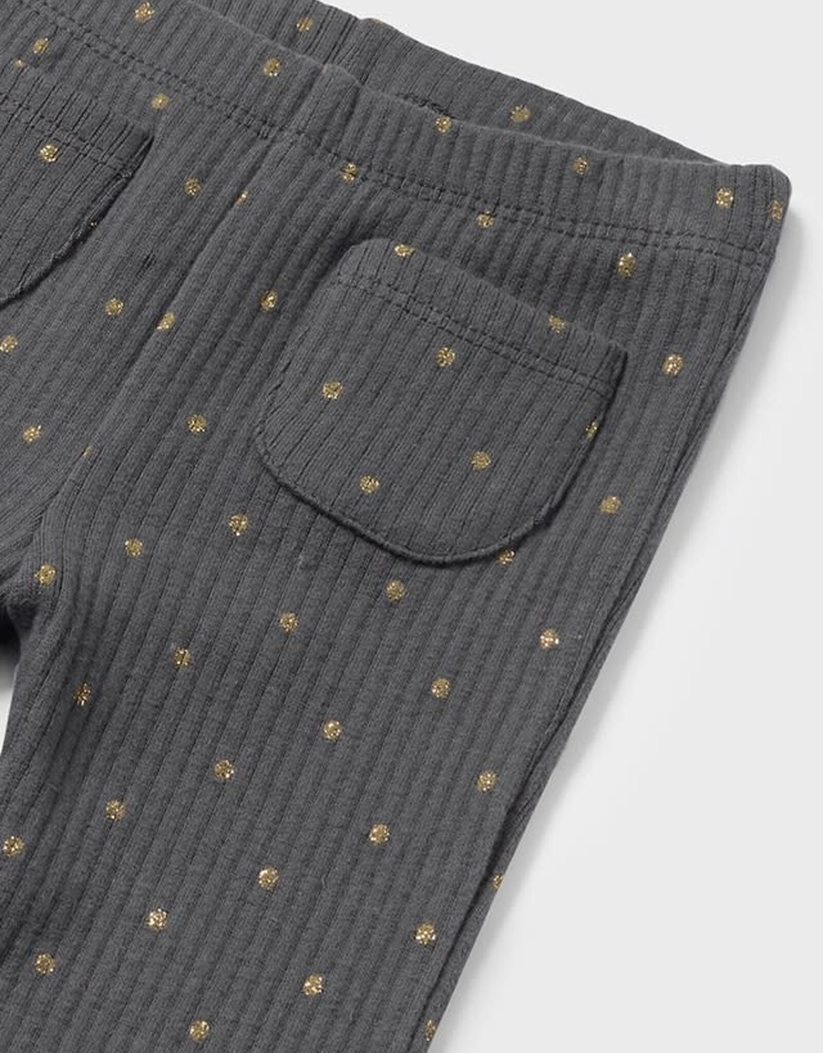 Mayoral Charcoal Polka Dot Flare Legging