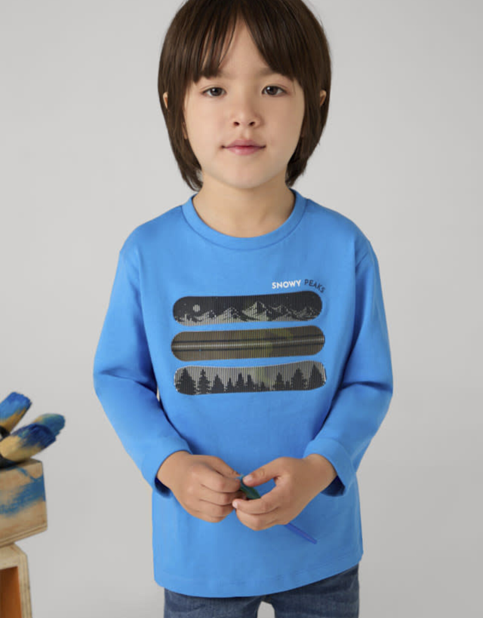 Mayoral "Snow Peaks" Long Sleeve