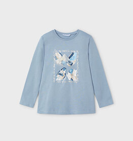 Mayoral "Love my Shoes!" Long Sleeve