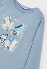 Mayoral "Love my Shoes!" Long Sleeve