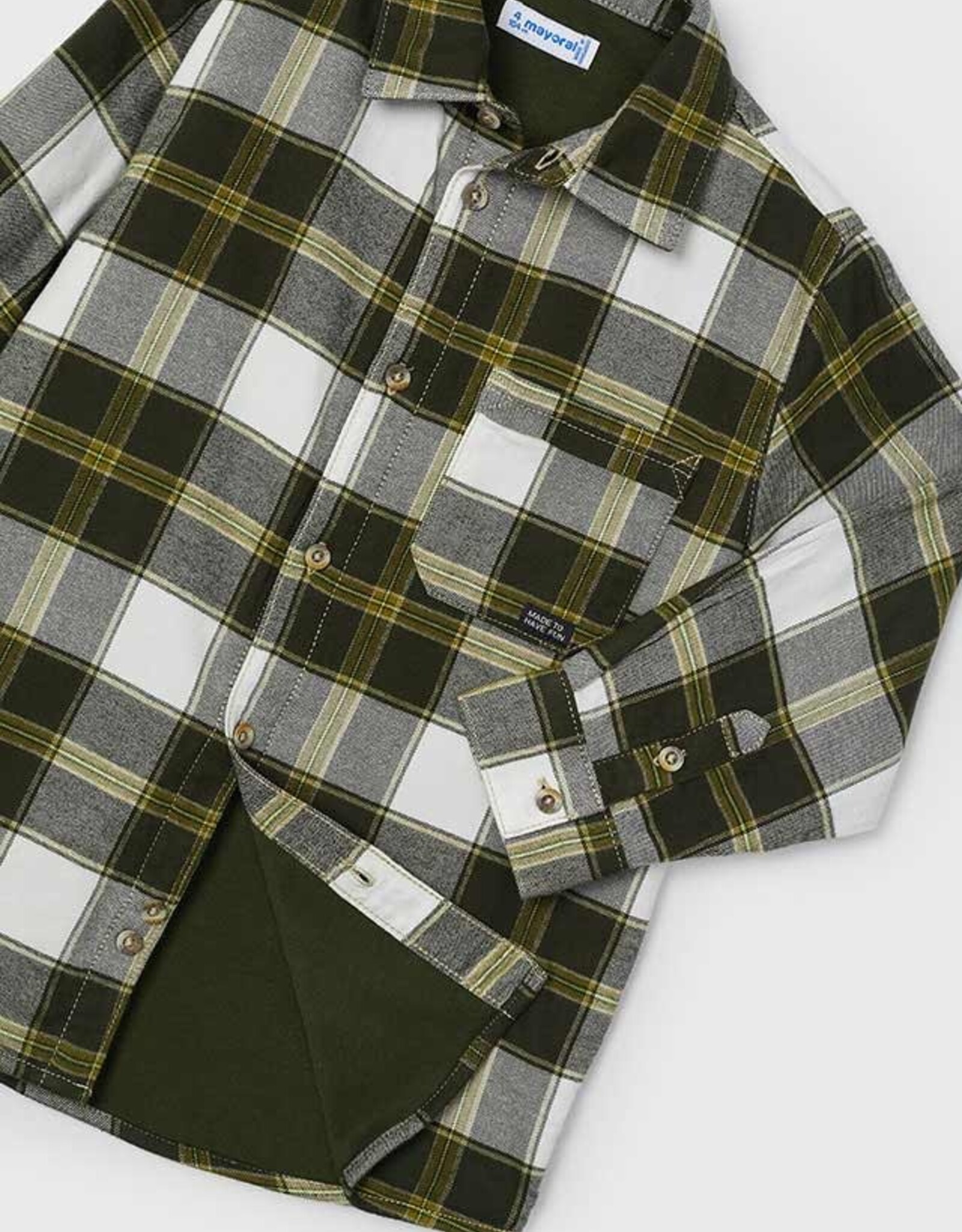 Mayoral Moss Checked Overshirt