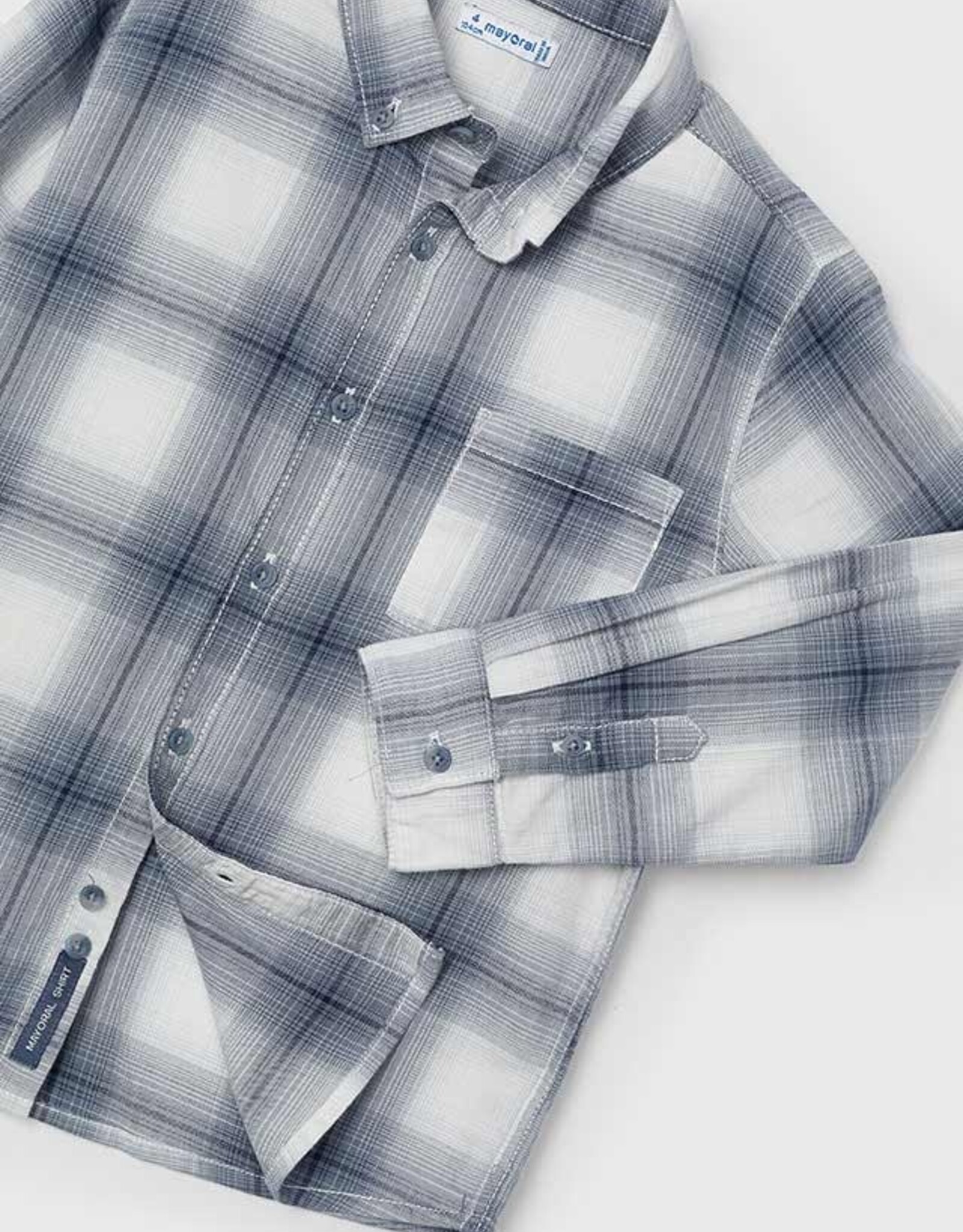 Mayoral Cloud Checked Shirt