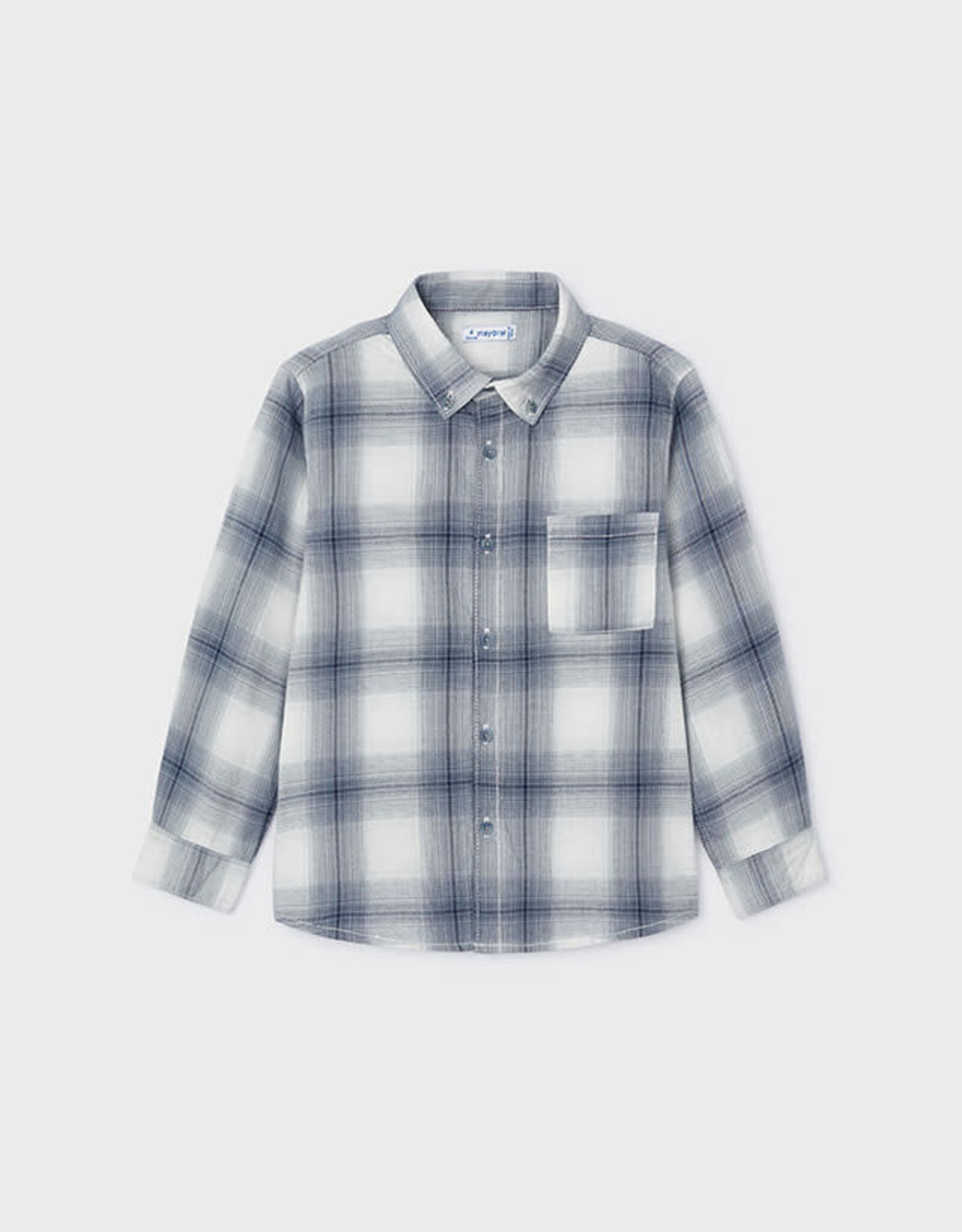 Mayoral Cloud Checked Shirt