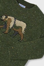Mayoral Forest Green Bear Sweater